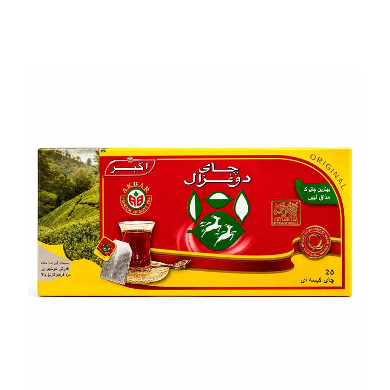 چای کیسه ای 25 تایی دوغزال ساده